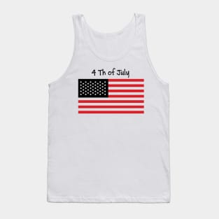 4th of july USA Tank Top